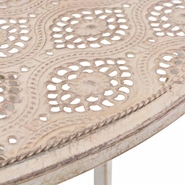 vidaXL Комплект Меблів для Бістро 3 Од. Білий Сталь