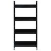 288222 vidaXL 4-Layer Book Shelf Black 60x27,6x124,5 cm Chipboard