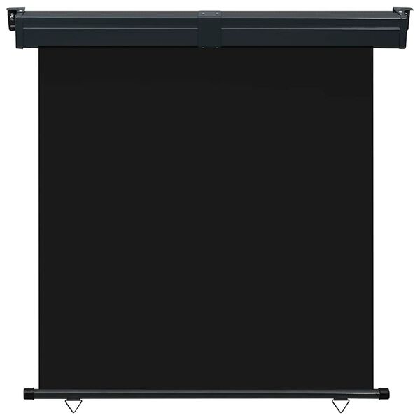 vidaXL Бічний балконний тент Чорний 160x250 см
