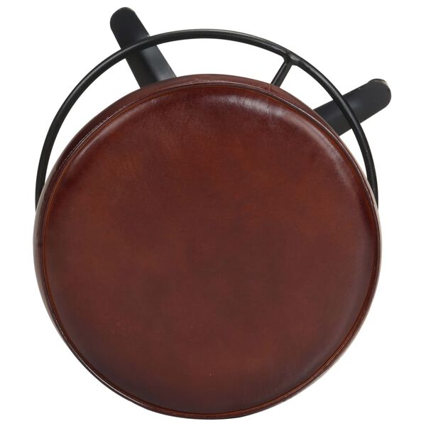 vidaXL Барні Стільці 2 шт 52 см Натуральна Шкіра