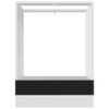 vidaXL Шафа для духовки Чорний 60x46x81,5 см ДСП