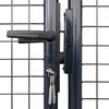 vidaXL Садові сітчасті ворота Сірий 400x175 см Оцинкована сталь