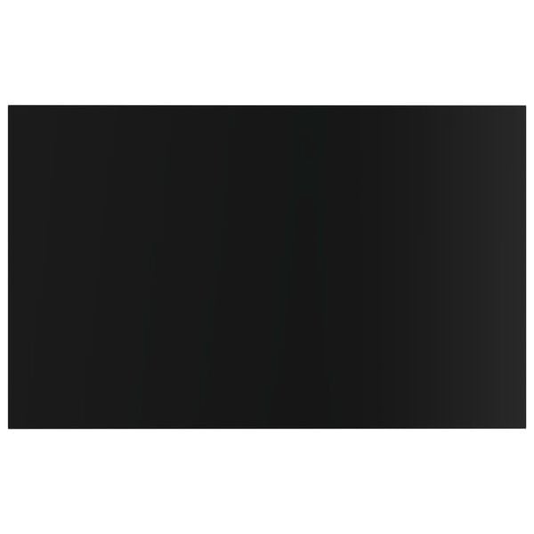 vidaXL Книжкові Полиці 4 шт Глянцевий Чорний 80x50x1,5 см ДСП