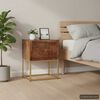 vidaXL Приліжкова тумбочка 40x30x50 см Масив дерева манго