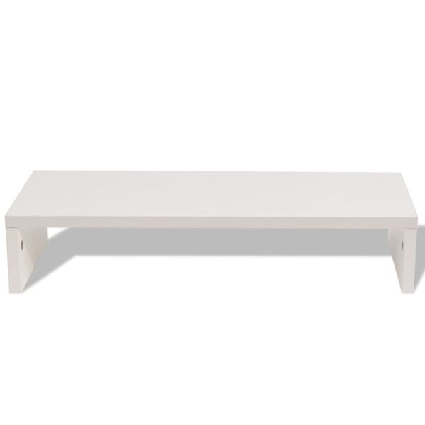 243661 vidaXL Monitor Stand Chipboard 60x23,5x12 cm White