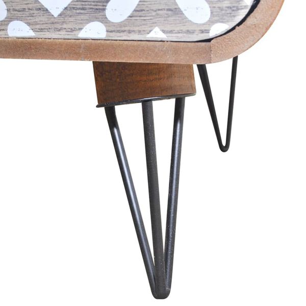 vidaXL Приставна шафа на 3 шухляди Коричневий