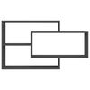 800326 vidaXL Wall Shelves Grey 104x20x58,5 cm Chipboard