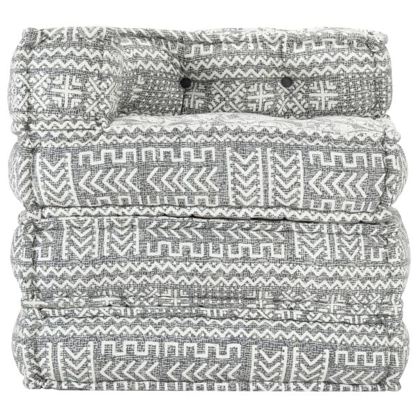 vidaXL Модульний Пуф Світло-Сірий Тканина