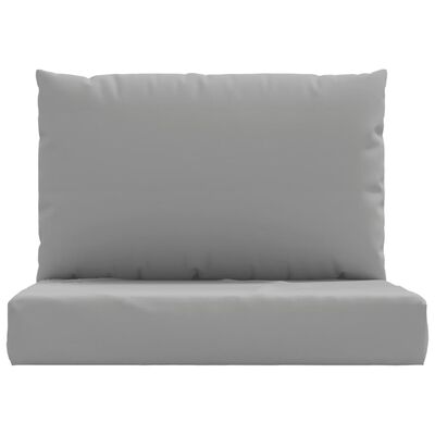 vidaXL Подушки для дивана з піддонів 2 шт Сірий Тканина