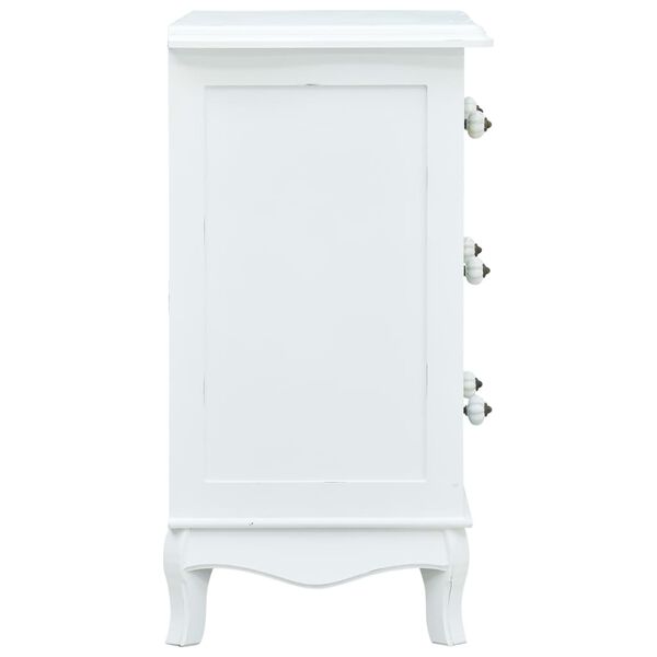 vidaXL Сервант з 4 Шухлядами Білий 65,5x35x68 см МДФ