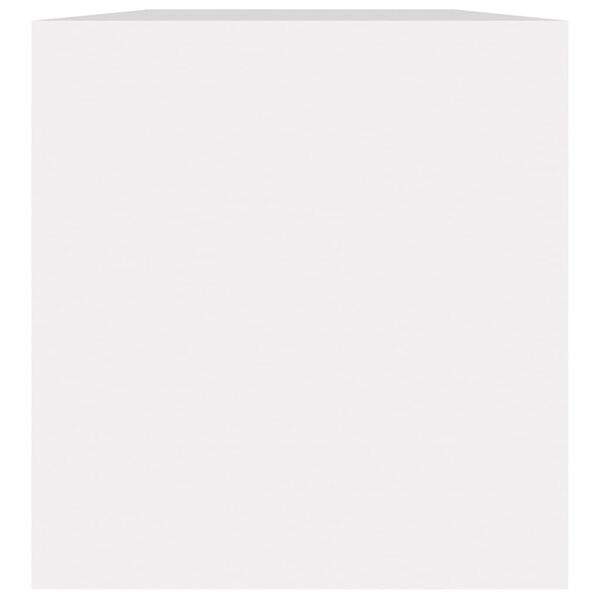 vidaXL Ящик для вінілових платівок Білий 71x34x36 см ДСП