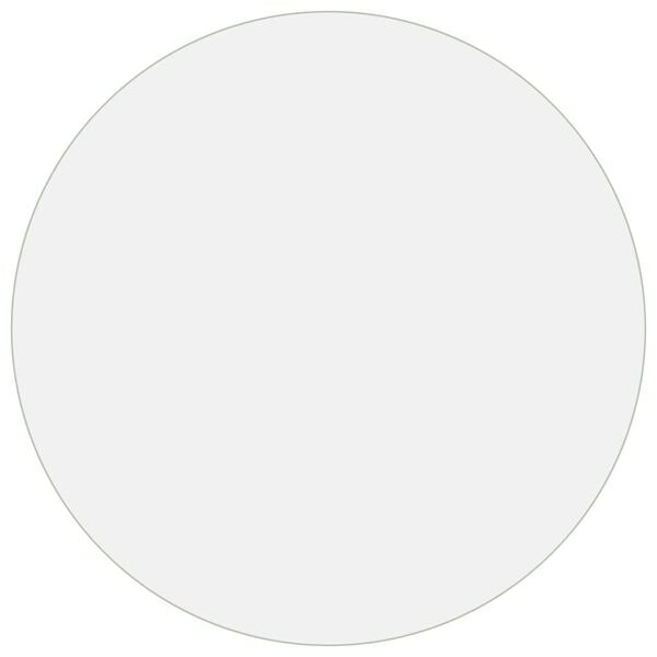 vidaXL Захисне Покриття для Стола Матовий Ø 90 см 2 мм ПВХ