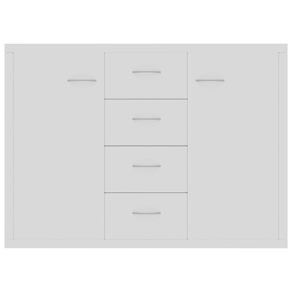 800684 vidaXL Sideboard White 88x30x65 cm Chipboard