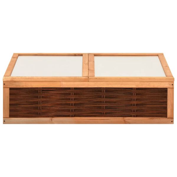 vidaXL Теплиця 120х80х45 см Масив Сосни і Верба