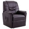 248978 vidaXL Reclining Chair Brown Faux Leather