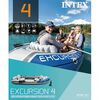90802 Intex Excursion 4 Set Inflatable Boat with Oars and Pump 68324NP