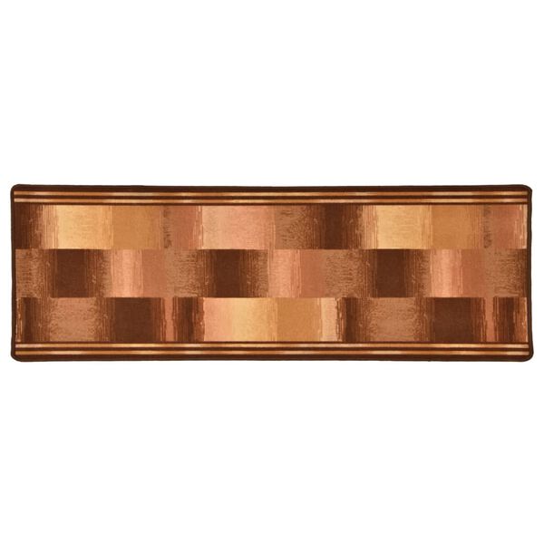 vidaXL Килимова Доріжка з Гелевою Підкладкою Бежевий Кубики 67x120 см