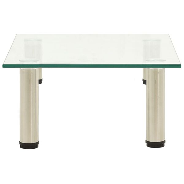 vidaXL Підставка під Телевізор Прозорий 40x35x17 см Загартоване Скло