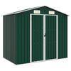 vidaXL Садовий Сарай Зелений 205x129x183 см Оцинкована Сталь
