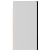 805079 vidaXL Hanging Cabinets 2 pcs Black 50x31x60 cm Chipboard