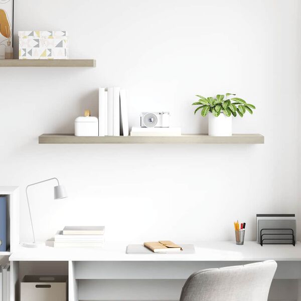 vidaXL Настінна Полиця з Прихованим Кріпленням 120x23,5x3,8 см МДФ