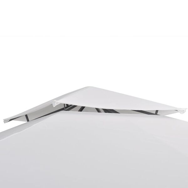 vidaXL Садове Шатро Білий 3х3 м