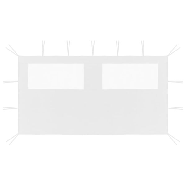 vidaXL Боковини для Альтанки з Вікнами 2 шт Білий 2x2,1 м 70 г/м&sup2;