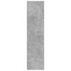 800238 vidaXL Wardrobe Concrete Grey 50x50x200 cm Chipboard