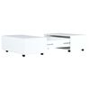 283724 vidaXL Coffee Table High Gloss White 100x100x35 cm
