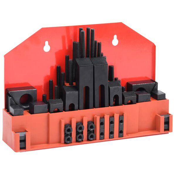 vidaXL Набір Затискачів 58 Од. Т-Подібний Паз M8 Сталь