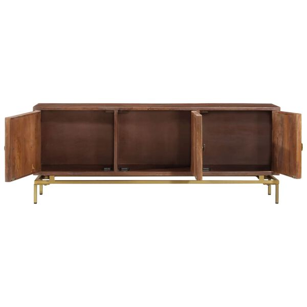 vidaXL Тумба під телевізор 120x30x46 см Масив дерева манго