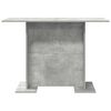 800247 vidaXL Dining Table Concrete Grey 110x60x75 cm Chipboard
