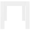 vidaXL Обідній стіл Білий 160x80x76 см ДСП
