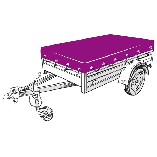 vidaXL Сітка для Причепа Чорний 2х3,5 м ПВЩ