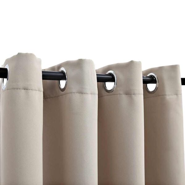 vidaXL Світлонепроникні Штори на Металевих Кільцях 2 шт 140x225 см