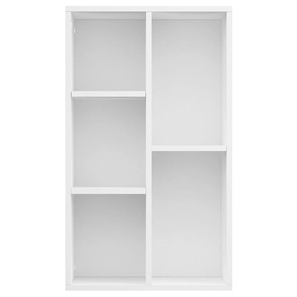 800162 vidaXL Book Cabinet/Sideboard White 50x25x80 cm Chipboard