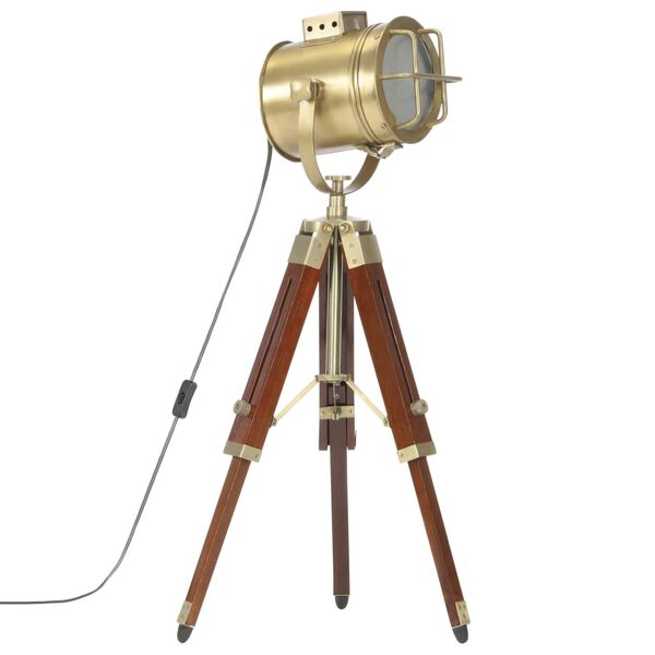 vidaXL Торшер на Тринозі 69 см Масив Дерева Манго