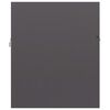 804673 vidaXL Sink Cabinet High Gloss Grey 90x38,5x46 cm Chipboard