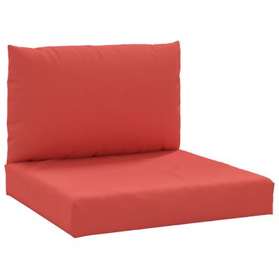 vidaXL Подушки для дивана з піддонів 2 шт Червоний Тканина