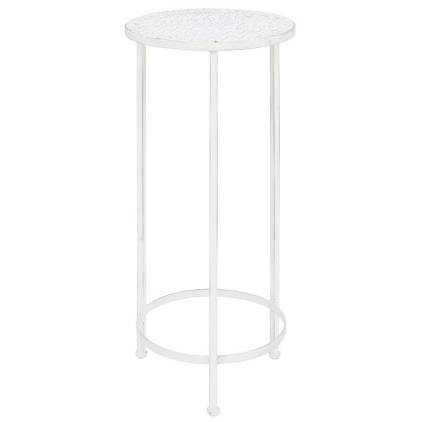 vidaXL Підставки під Вазони 3 Од. Вінтажний Стиль Білий Антик Метал