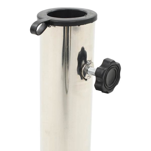 vidaXL Підставка для Парасолі Кругла Чорний 20 кг Граніт