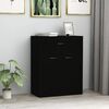 800712 vidaXL Sideboard Black 60x30x75 cm Chipboard