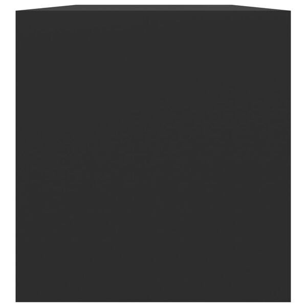 vidaXL Ящик для вінілових платівок Чорний 71x34x36 см ДСП