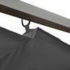 vidaXL Пергола з Висувним Дахом Антрацит 3x3 м 180 г/м&sup2; Сталь