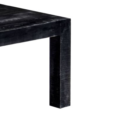 vidaXL Журнальний столик Чорний 110x50x35 см Масив дерева манго