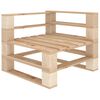vidaXL Садовий кутовий диван з піддонів Дерево