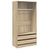 vidaXL Шафа для одягу Дуб сонома 100x50x200 см ДСП