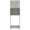vidaXL Шафа для пральної машини Сірий бетон 64x25,5x190 см ДСП