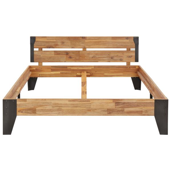 vidaXL Каркас Ліжка 120x200 см Масив Акації з Матовою Обробкою
