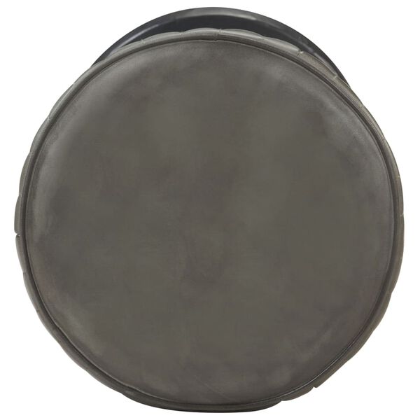 vidaXL Барний cтілець Зістарений cірий Натуральна шкіра